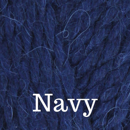 Navy Blue Alpaca Blend Wool Crochet Hat with Pom - a-Farm-girl-bytess | Handmade Alpaca Wool Winter Hats for Women
