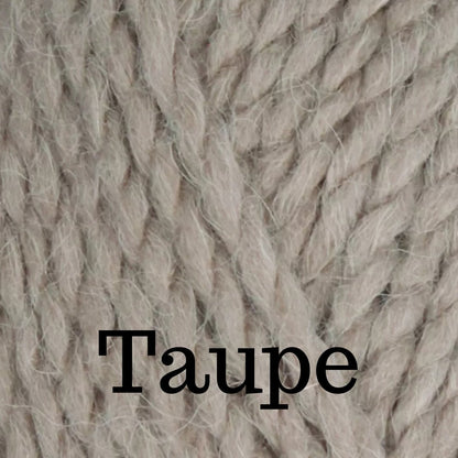 Taupe Alpaca Blend Wool Crochet Hat with Pom - a-Farm-girl-bytess | Handmade Alpaca Wool Winter Hats for Women